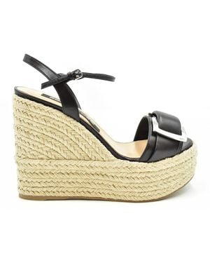 Sergio Rossi Sandalen Schwarz - Mettallic