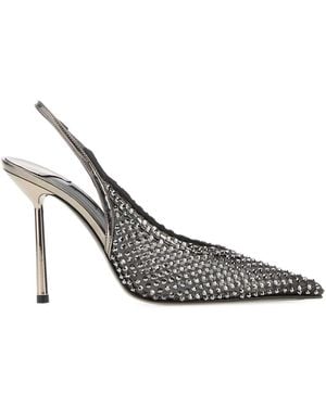 Le Silla Embellished Gilda Pumps - White