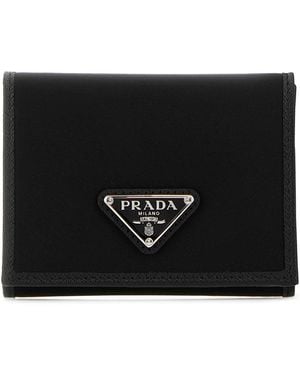 Prada Fabric Wallet - Black