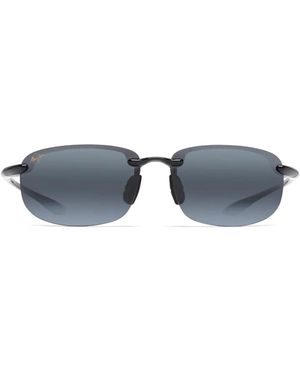 Maui Jim Sonnenbrille Ho'okipa 407 02 Glänzend Schwarz/Grau Unisex Polarisiert