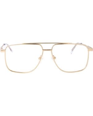 McQueen Alexander Mc Queen Aviator Optical Am0480 O 002 - Metallic