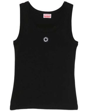 KENZO Boke Flower Rib Tank - Black