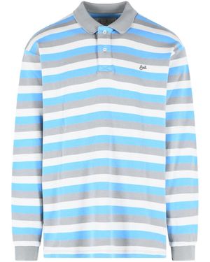ERL Veelkleurig Katoenen Poloshirt - Blauw