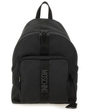 Moschino Couture Cordura Nylon Backpack Large - Black