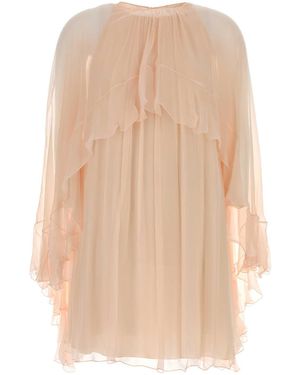 Chloé Georgette Dress - White