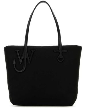 JW Anderson JW Anderson Black Stoff Puffy Anker Einkaufstasche - Schwarz
