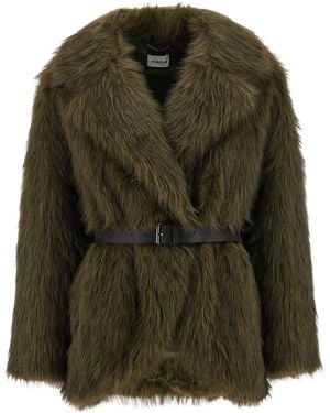 P.A.R.O.S.H. 'Portal' Kunstpelzmantel - Grün