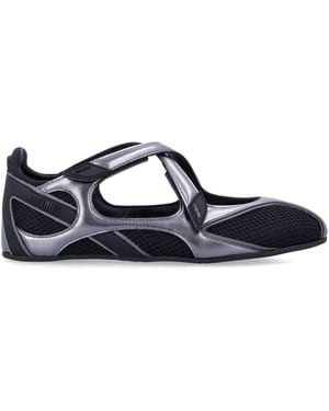 The Attico Los zapatos planos de Attico negro - Azul