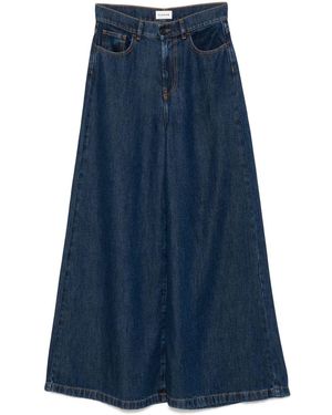 P.A.R.O.S.H. Denim Wide-Leg Jeans - Blue