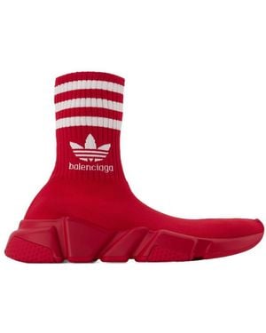 Balenciaga Speed Lt Adidas Sneakers /Logo - Red