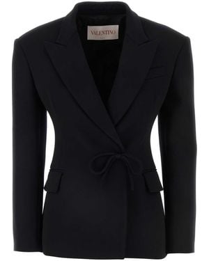 Valentino Garavani Wool Blazer - Black