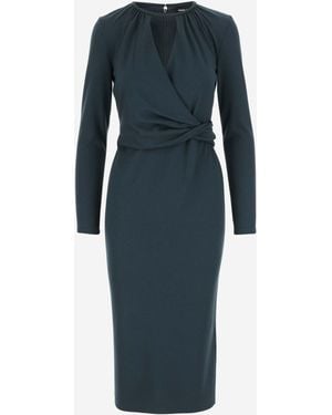 Giorgio Armani Viscose Blend Dress - Blu