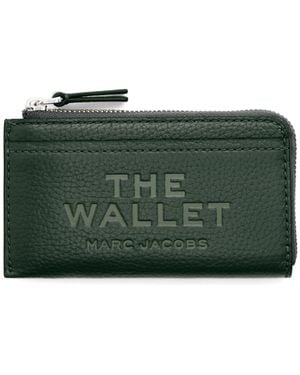 Marc Jacobs Die Ledergrün -Leder -Brieftasche
