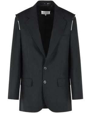 Maison Margiela Virgin Wool Blazer - Black