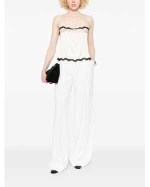 Ermanno Scervino Wide-Leg Pants - White