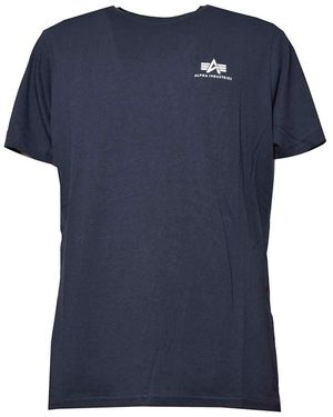 Alpha Industries T-shirts En Polo's - Blauw