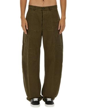 DSquared² Ripped Big Chino Pants - Green