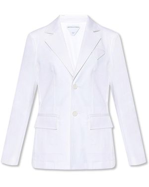 Bottega Veneta Single-Breasted Jacket - White