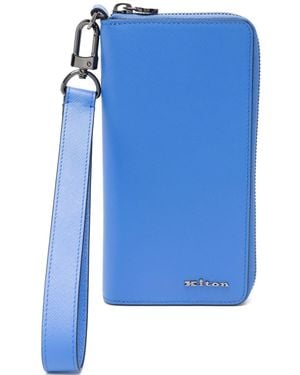 Kiton Calfskin Mobile Phone Holder - Blue