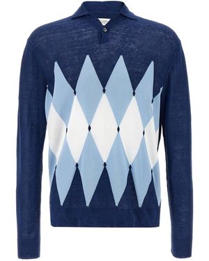 Ballantyne 'Argyle' Polo -Hemd - Blau