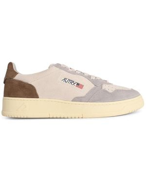 Autry 'Medalist Low' Suede Trainers - White