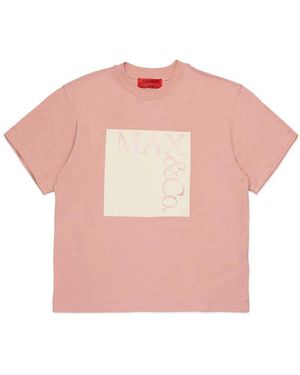 MAX&Co. T Shirt With Logo - Pink
