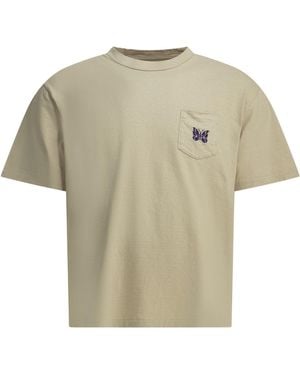Needles "Pocket Tee" Crew Neck T Shirt - White