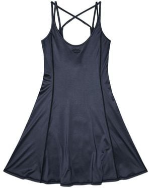 DIESEL Scoop Neck Mini Dress - Blue
