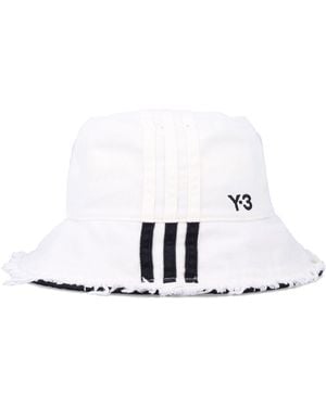 Y-3 Stripes Off- Bucket Hat - White