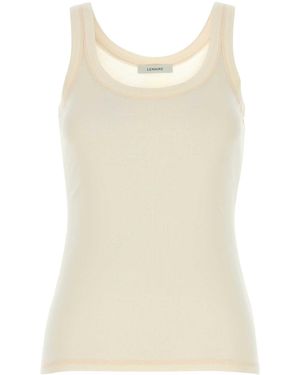 Lemaire Cream Cotton Tank Top - Natural
