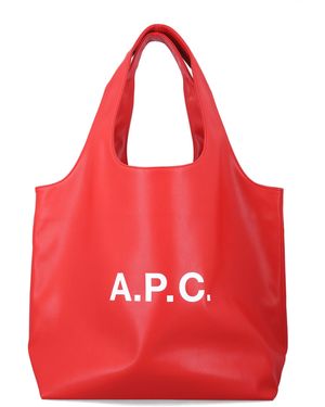 A.P.C. Ninon Tote Bag With Logo - Red