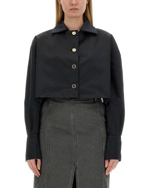 Patou Cropped Fit Mini Jacket - Black