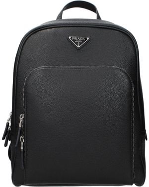 Prada Backpacks And Pouches Leather - Black