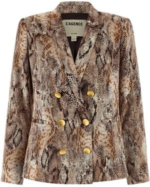 L'Agence 'Colin' Blazer - Braun