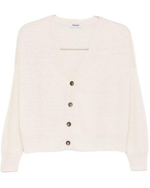 Base London Linen And Cotton Blend Cardigan - Natural