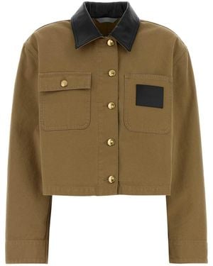 Balenciaga Khaki Canvas Utility Jacket - Green