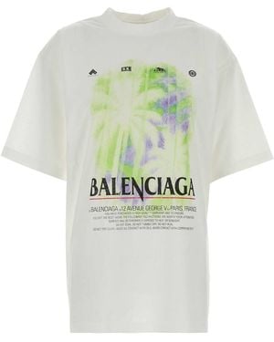 Balenciaga Cotton T-Shirt - White