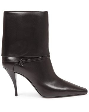 Saint Laurent Ankle Boot Niki Leather - Black