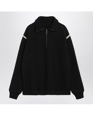 Maison Margiela Half-Zip Sweater - Black