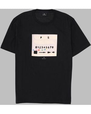 Paul Smith T Shirt Con Stampa - Black