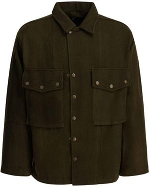 Needles Chaqueta sobrecamisa de lana - Verde