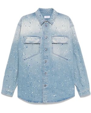 Off-White c/o Virgil Abloh Overhemd Met Verfspatten - Blauw