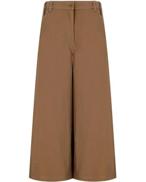 Weekend by Maxmara Ariete Cropped Trousers - Brown