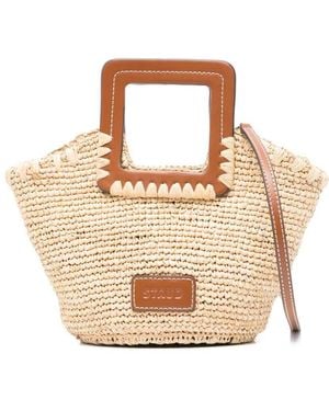 STAUD Shirley Mini Tote Bag - White