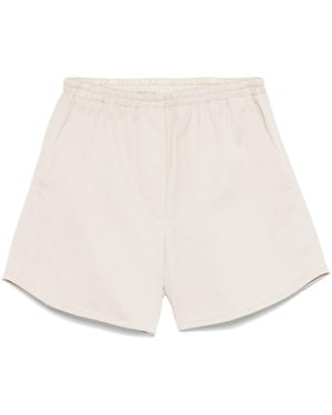 forte_forte Mercerized Cotton Twill Shorts Clothing - Natural