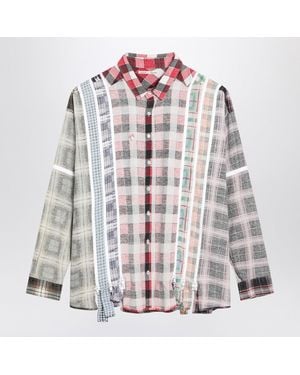 Needles Flannel Zipped Shirt - Grey