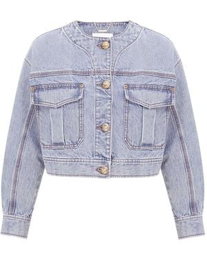 Zimmermann Chaqueta vaquera con botones - Azul