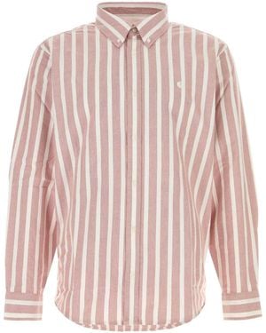 Carhartt Embroidered Oxford L/s Deven Shirt - Pink