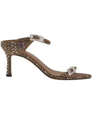 Kurt Geiger Juwelenbesetzte Sandale mit Absatz - Mehrfarbig