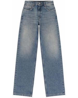 Rick Owens Straight High Rise Jeans - Blue